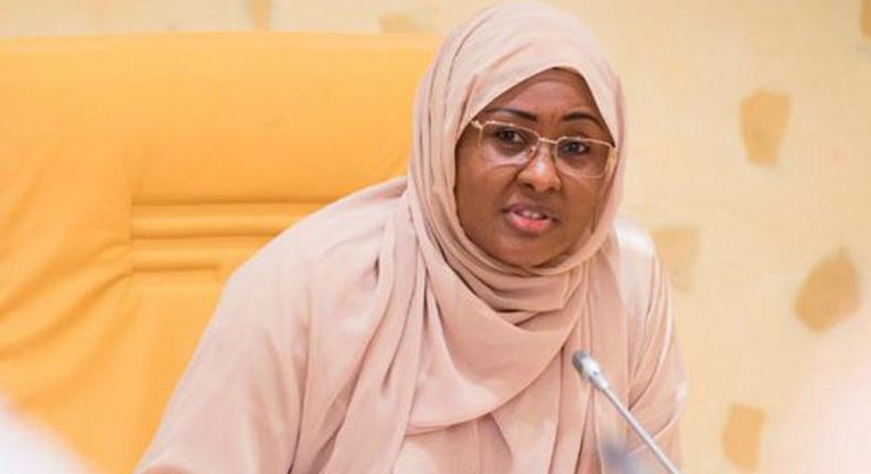 First Lady Aisha Buhari at an event [DailyPost]