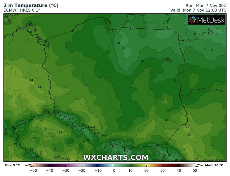 Temperatura będzie dość wysoka