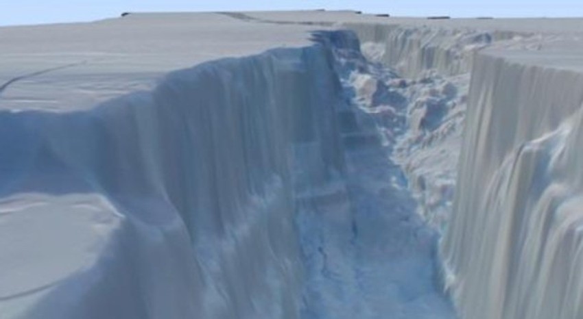 Pukotina bi moglo da predstavlja rađanje najvećeg ledenog brega na svetu