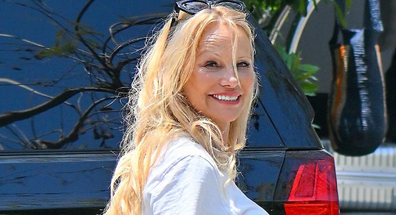 Pamela Anderson revealed she stopped wearing makeup after her makeup artist died.MEGA/GC Images