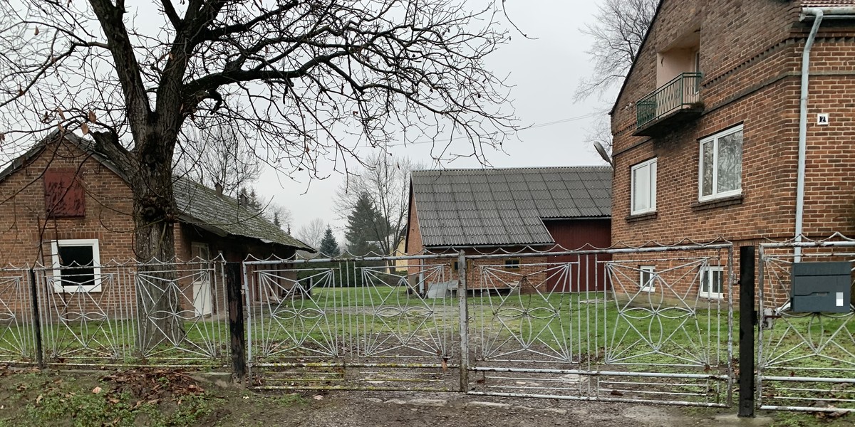 Gospodarstwo w Pełkiniach, gdzie doszło do wypadku.