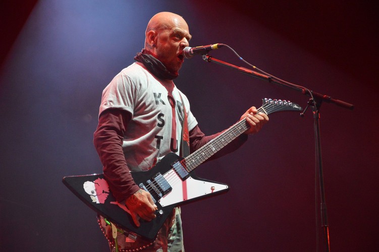 Tomasz Lipnicki z zespołu Illusion na koncercie Męskie Granie 2018. Warszawa 2018.08.18