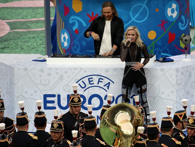 David Guetta i Zara Maria Larsson na Euro 2016
