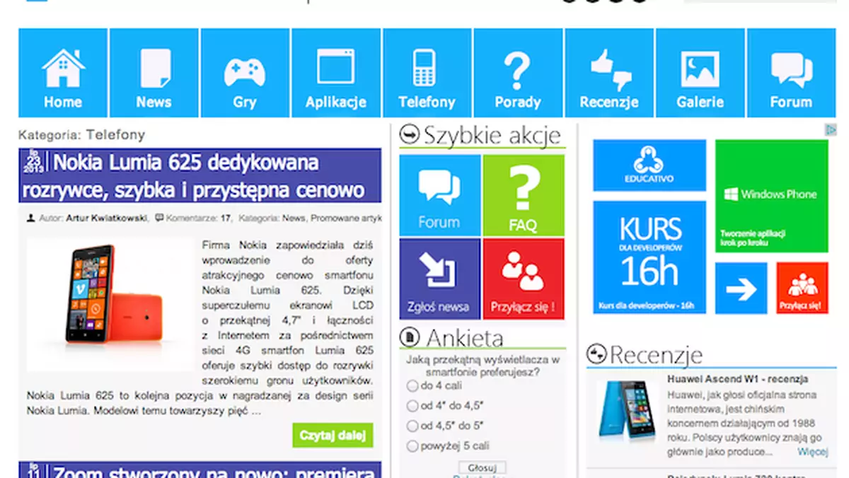 Ciekawe polskie serwisy o Windows Phone