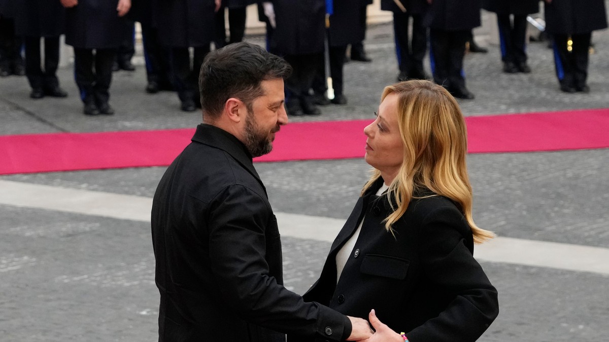 Zelenski i  Đorđa Meloni