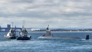 The Virginia-class submarine USS Hawaii just recently finished a historic maintenance period with the Royal Australian Navy as part of AUKUS efforts.US Navy photo by Rory O'Connor