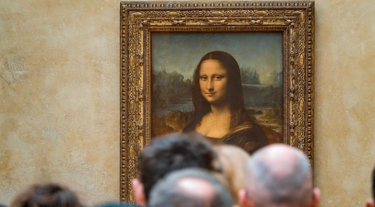 Mona Lisa festmény a Louvreban