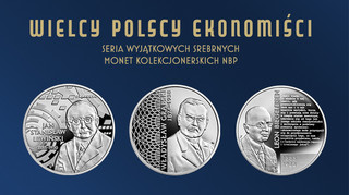 Wielcy polscy ekonomiści na monetach kolekcjonerskich NBP