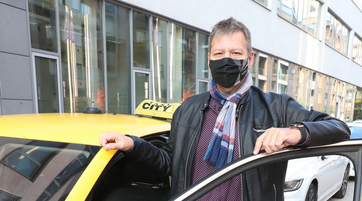 Metál Zoltán, a taxiszövetség elnöke nem tudja, mit hoz a jövő, de a forgalom elhanyagolható lesz/Fotó:  PZ