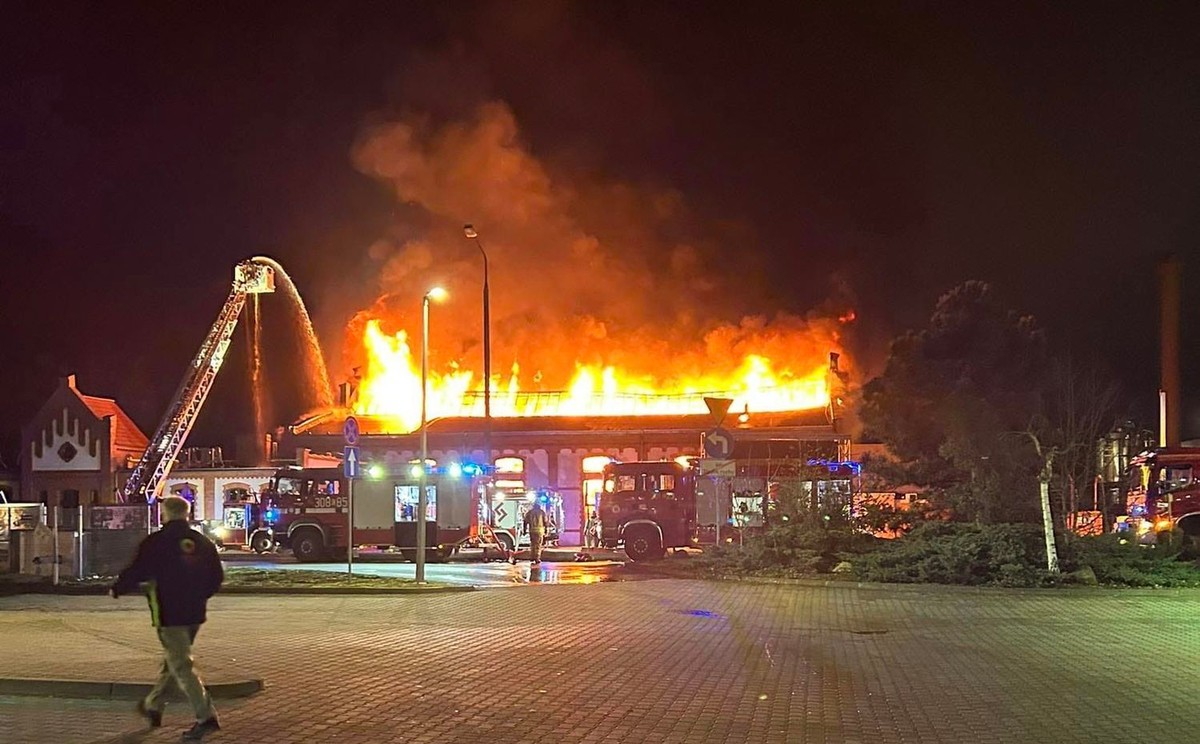 Pożar "Fabryki Loyda" w Bydgoszczy