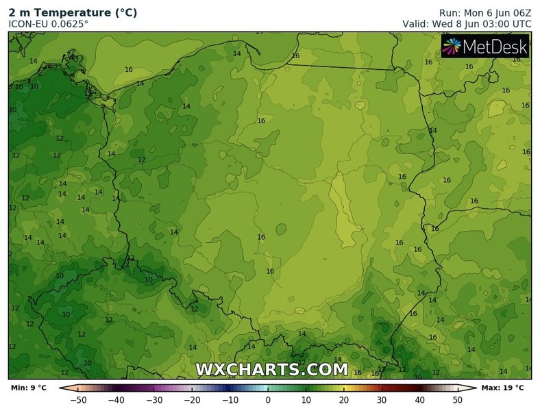 Noc będzie dość ciepła