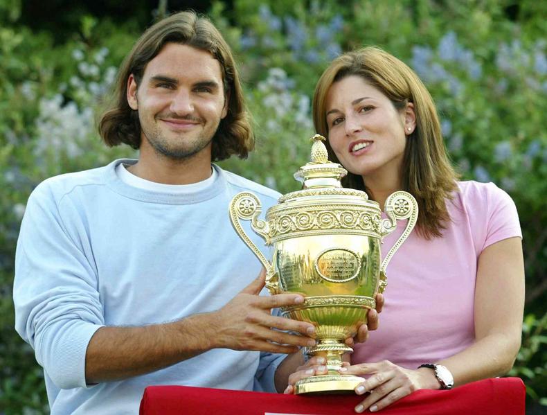 Roger Federer and Mirka Vavrinec