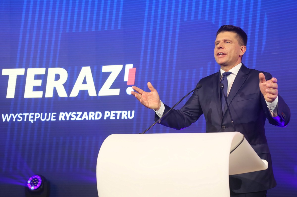 Ryszard Petru podczas konwencji partii Teraz! w Warszawie.
