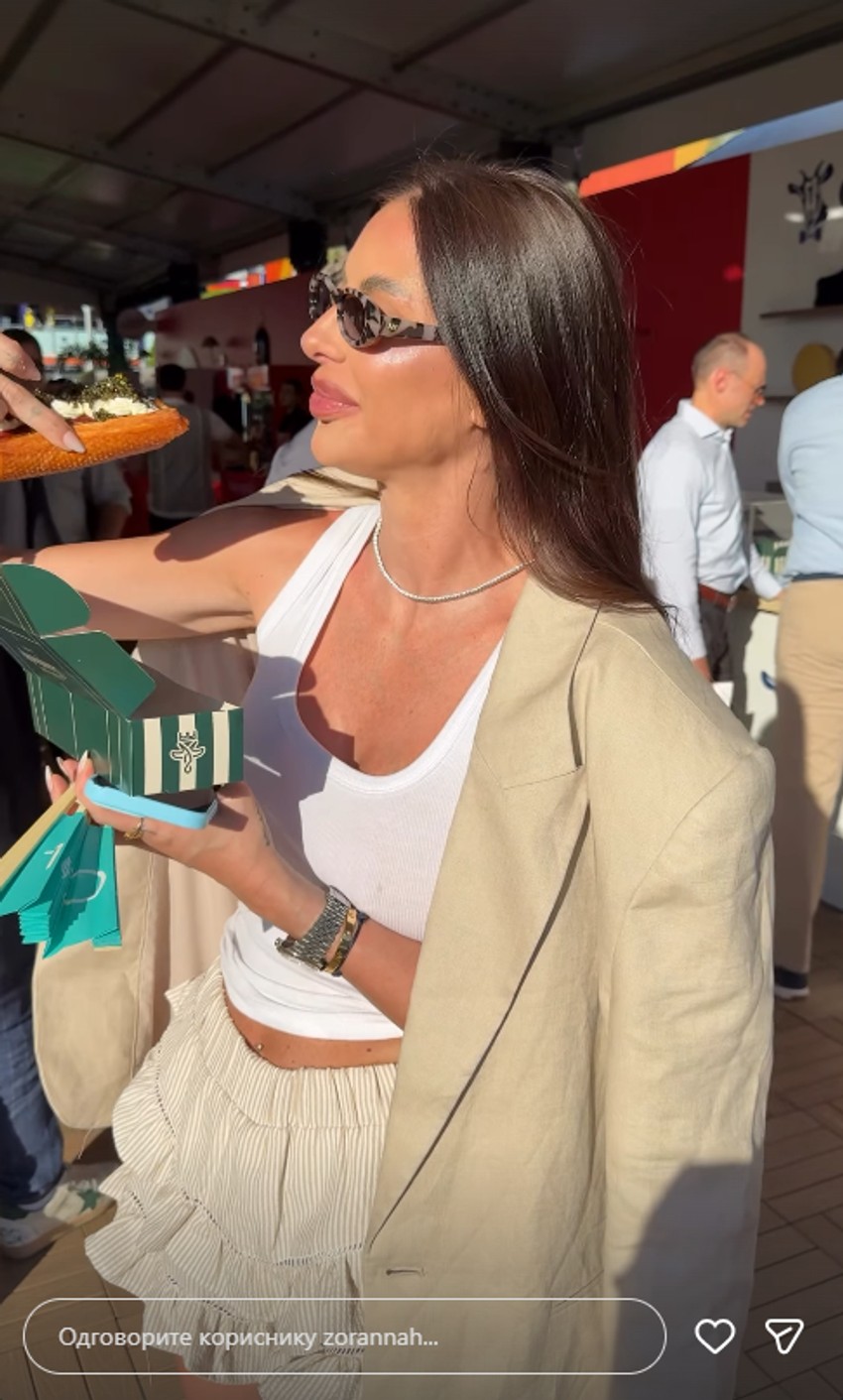 Zorana jede hot dog od 100 dolara