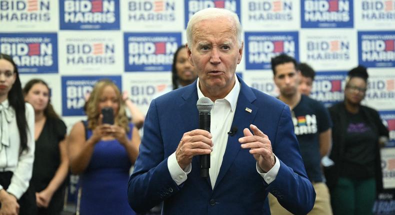 Biden sent a new letter to congressional Democrats on Monday.Saul Loeb/AFP via Getty Images