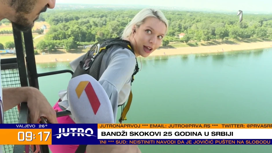 Bandži skok reporterka Prve