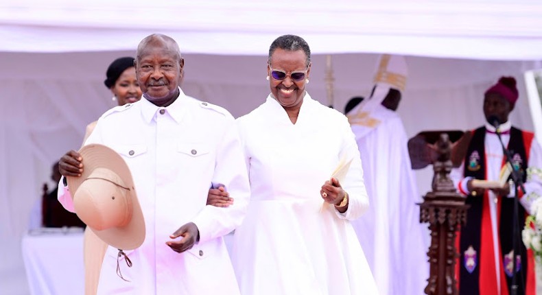 Ugandan President Yoweri Museveni with his wife Janet Muhoozi during their 50th wedding anniversary on August 26, 2023.Image: STATE HOUSE UGANDA