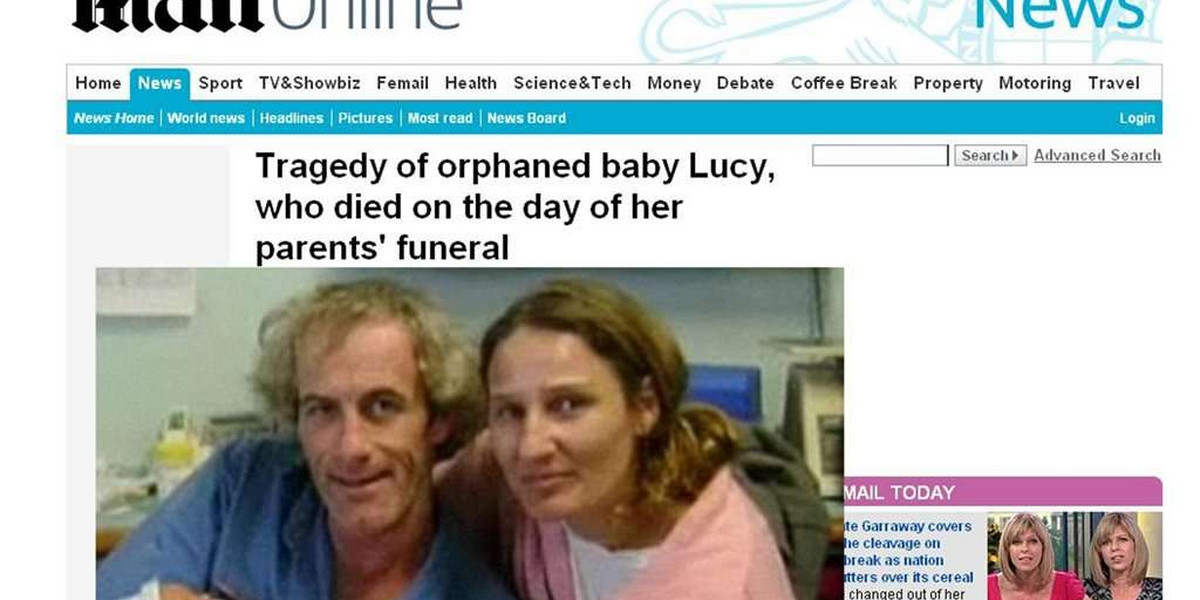 Umarła podczas pogrzebu rodziców