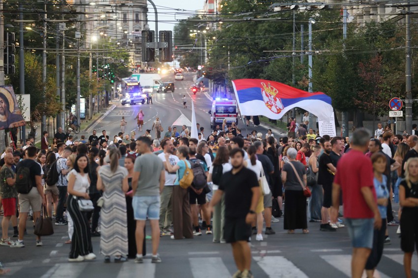 beograd protest blokada vlada nemanjina