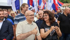 Miloš Vučević u selu Dulene