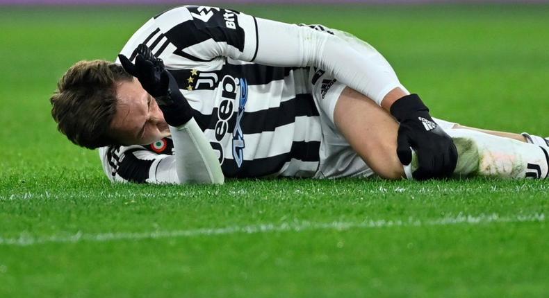 Federico Chiesa will be out for seven months after surgery on his left knee Creator: Alberto PIZZOLI