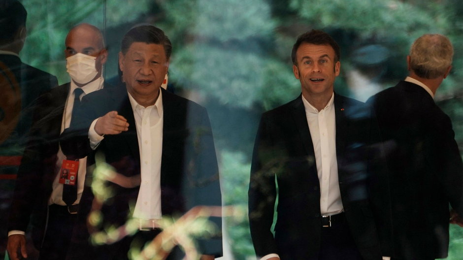 Xi Jinping i Emmanuel Macron