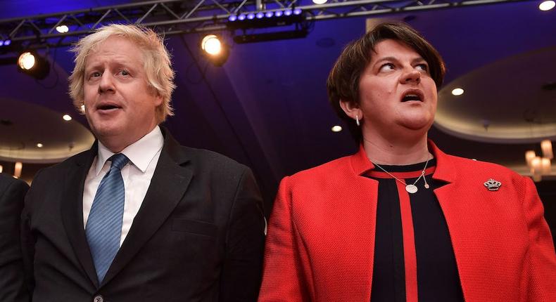 Boris Johnson Arlene Foster