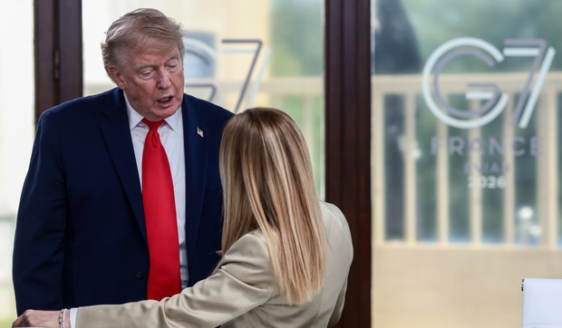 Donald Tramp i Đorđa Meloni na Samitu G7