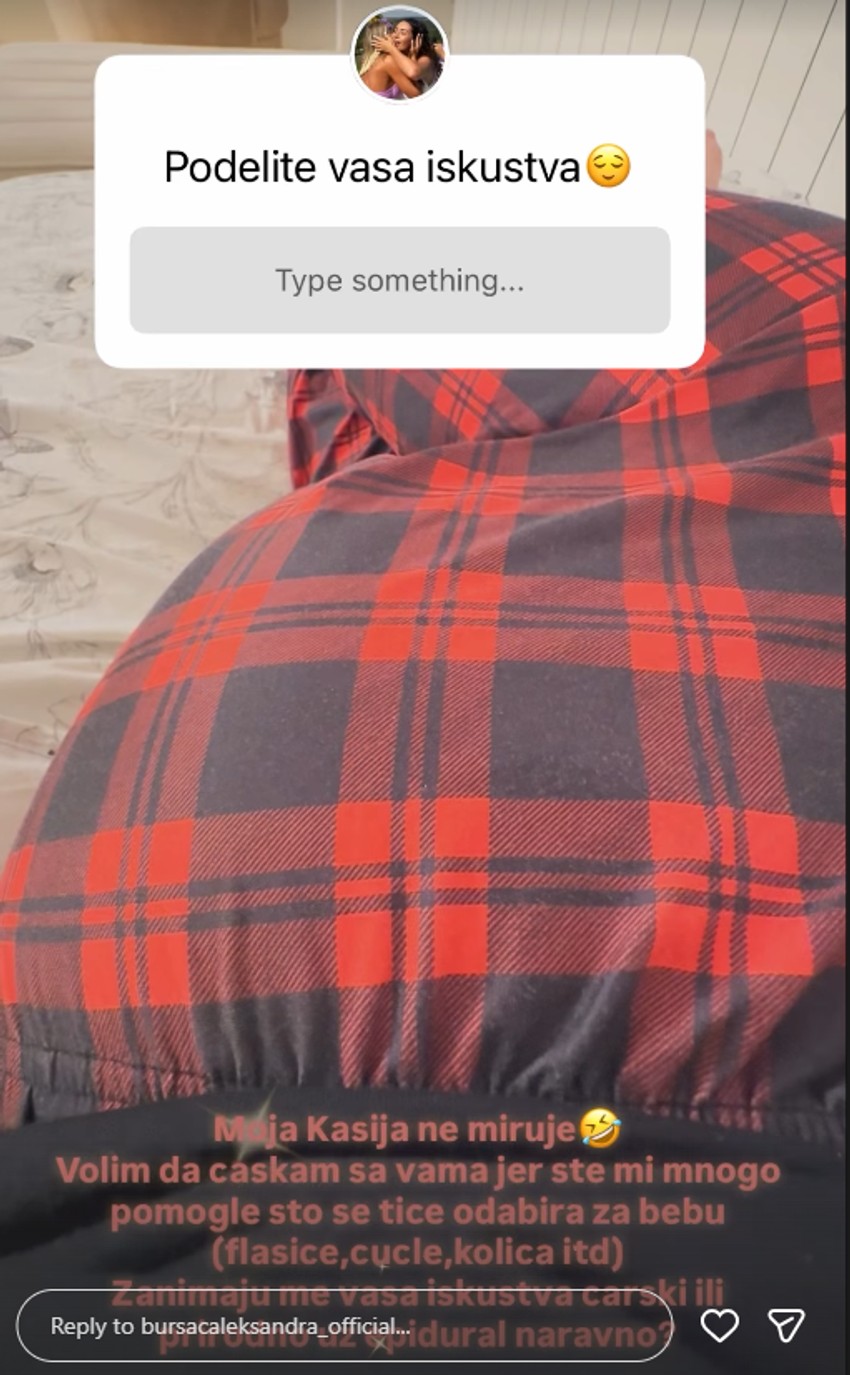 Aleksandra Bursać broji sitno do porođaja