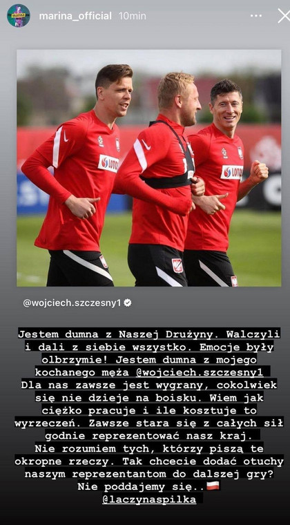 Marina Łuczenko-Szczęsna na Instagramie