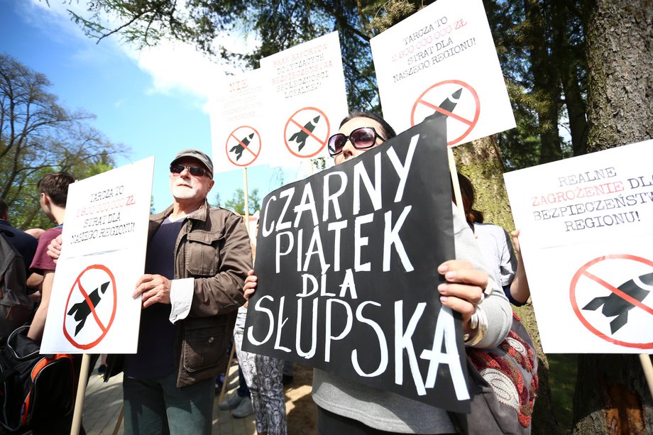 Protest w Redzikowie, 13 maja 2016 roku