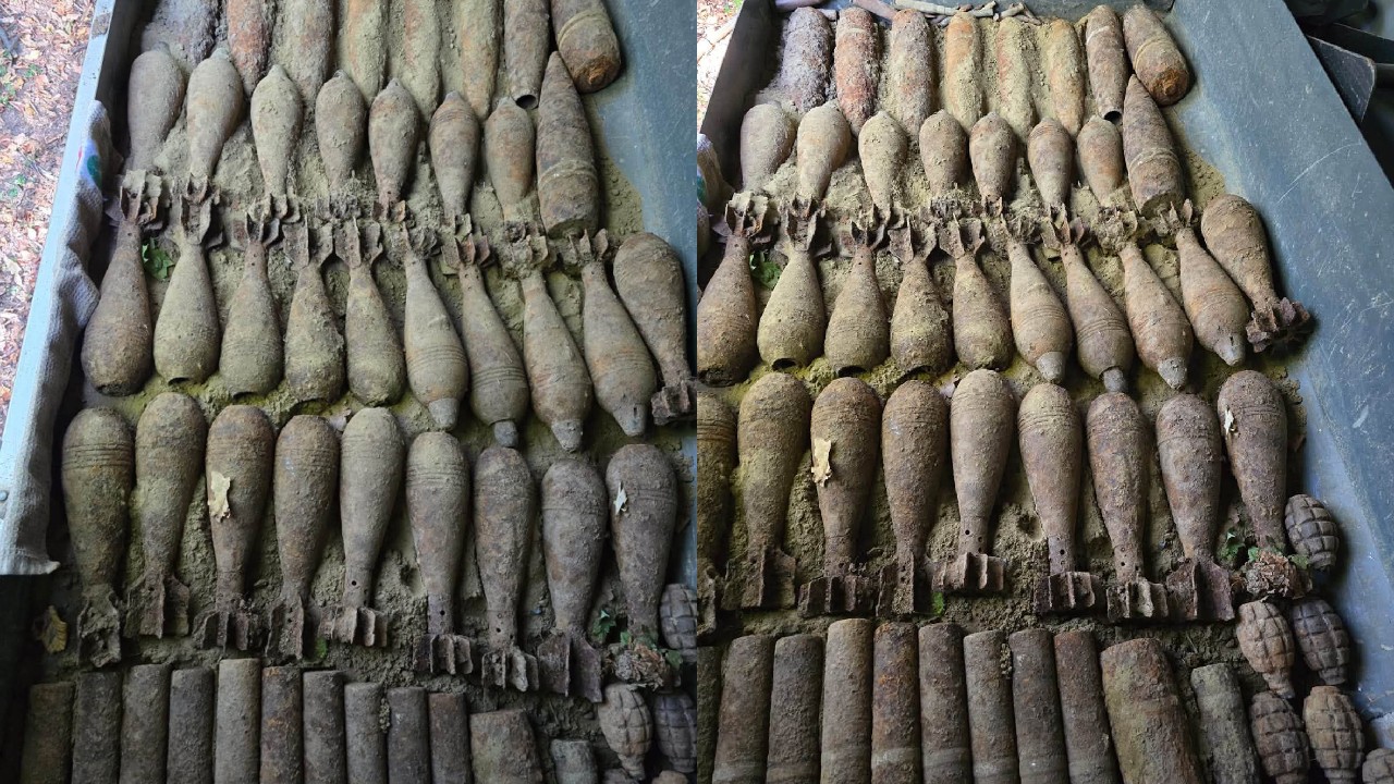 Pericol uriaș într-o pădure din Iași: peste 70 de bombe și proiectile neexplodate, descoperite pe un teren unde oamenii merg la plimbare