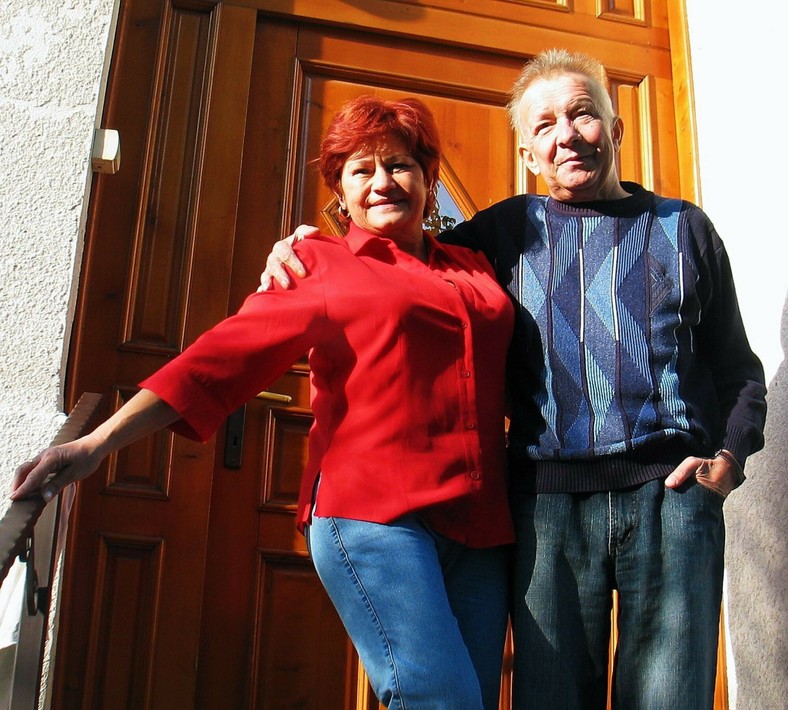 Jacek Lech y Ursula Kubis en 2006