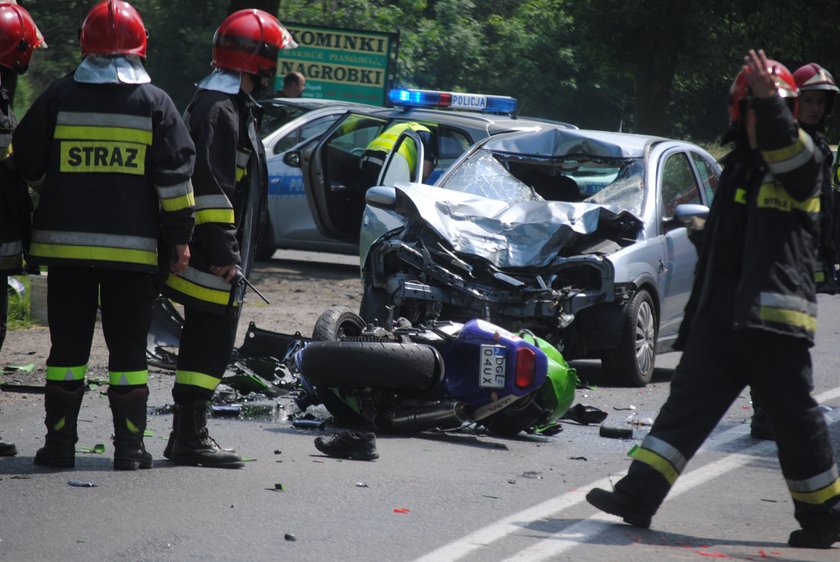 Tragiczny wypadek motocyklisty pod Głogowem