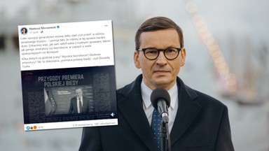 Mateusz Morawiecki pokazał filmik o Donaldzie Tusku. "Przygody premiera polskiej biedy" [WIDEO]