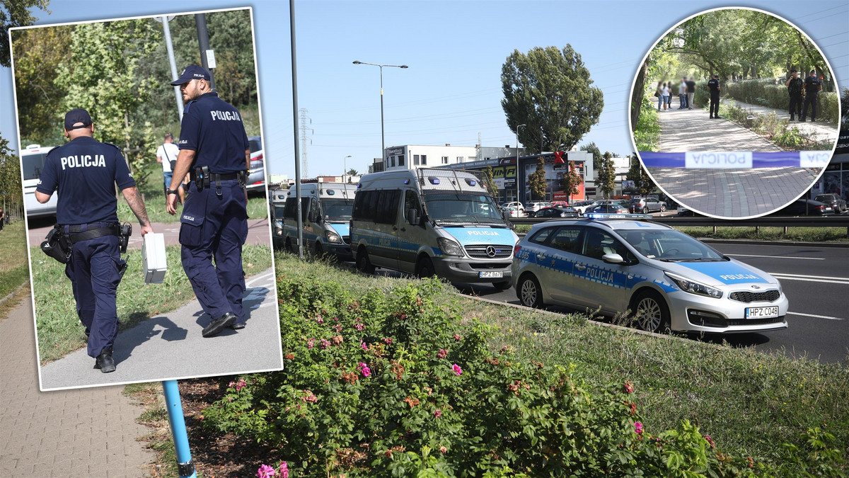 Strzały przy bazarze w Warszawie. Policja szuka napastnika