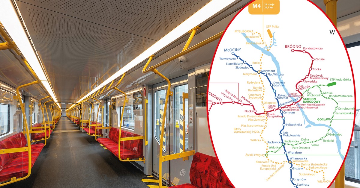 To będzie linia metra, która odmieni transport publiczny w Warszawie. 23 stacje, gumowe koła i automatyczne składy