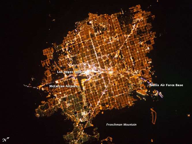 Las Vegas. Fot. dzięki uprzejmości NASA / JPL-Caltech