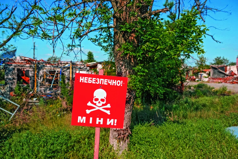 Sam koszt likwidacji rosyjskich min na terytorium Ukrainy to 300 mln dol. rocznie.