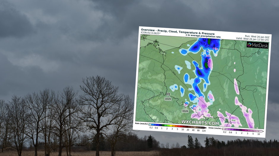 Jesienna aura w środę. Będzie pochmurno i mokro