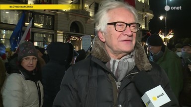 Andrzej Seweryn na proteście przeciw lex TVN. "Rezultaty są przerażające"