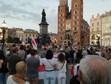 Kraków: akcja solidarności z Białorusią