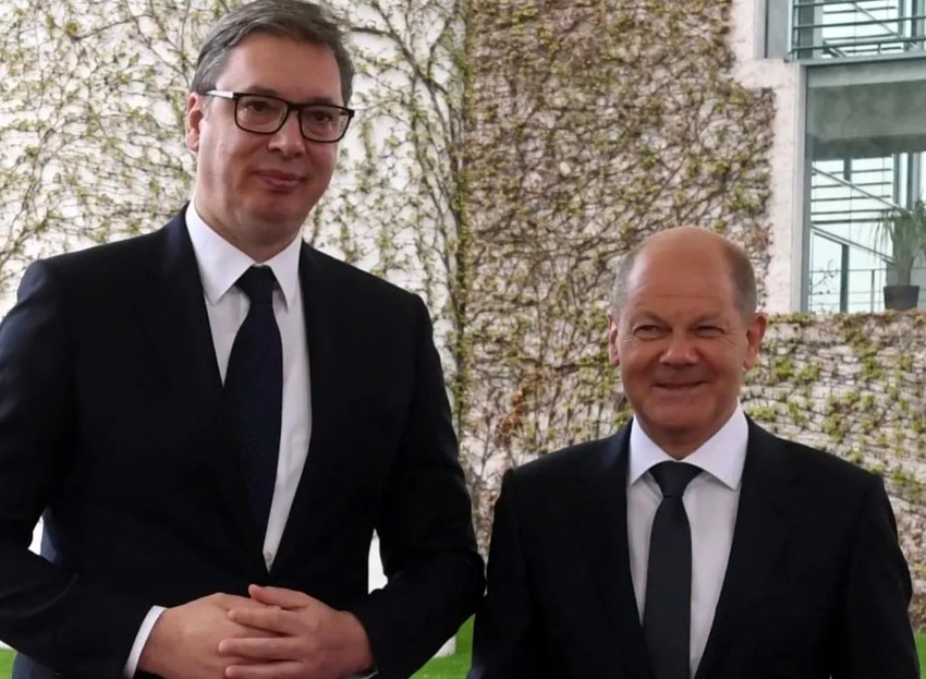 Aleksandar Vučić i Olaf Šolc