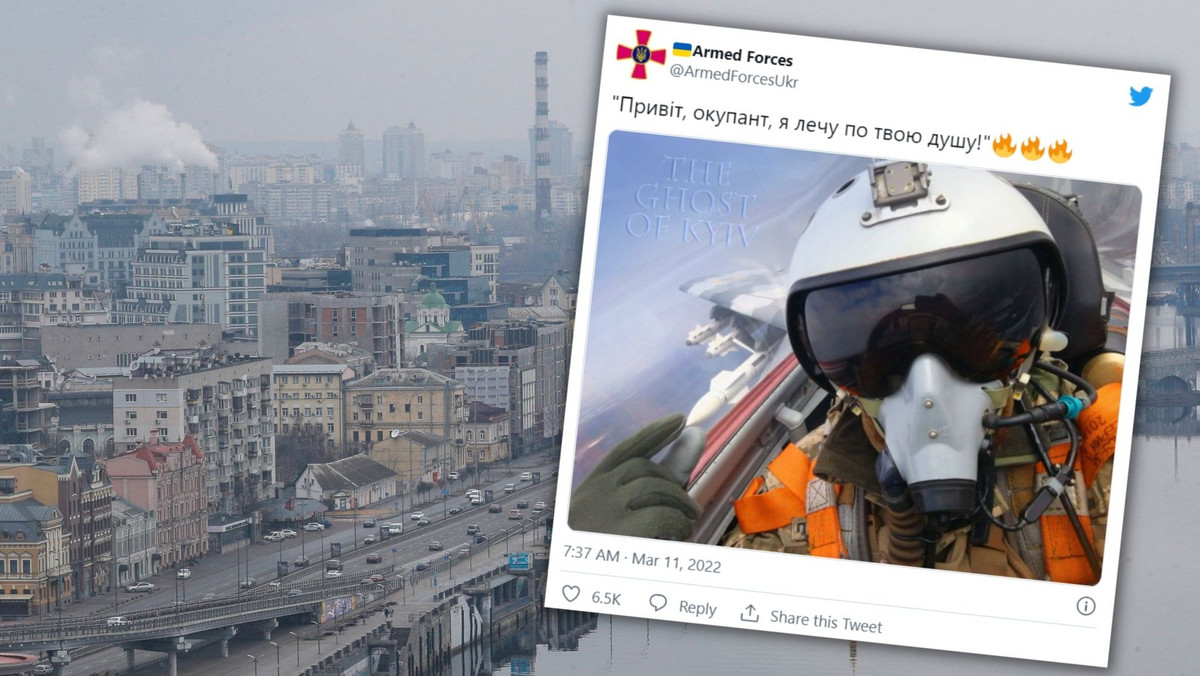 Atak Rosji na Ukrainę. "Duch z Kijowa" i nowy wpis ukraińskiej armii