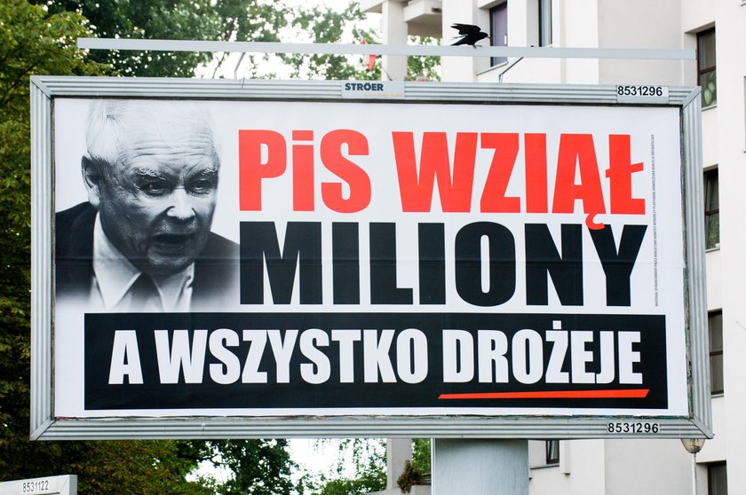 Wściekły Kaczyński na billboardach w całej Polsce!