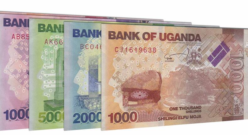 Current Ugandan shilingi banknotes