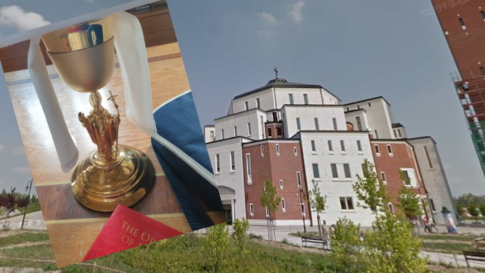 Kościół św. Jana Pawła II w Krakowie i kielich mszalny