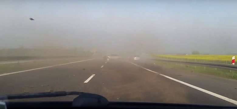 Nagrał drastyczny wypadek na autostradzie A4. Samochody wpadały na siebie [WIDEO świadka]