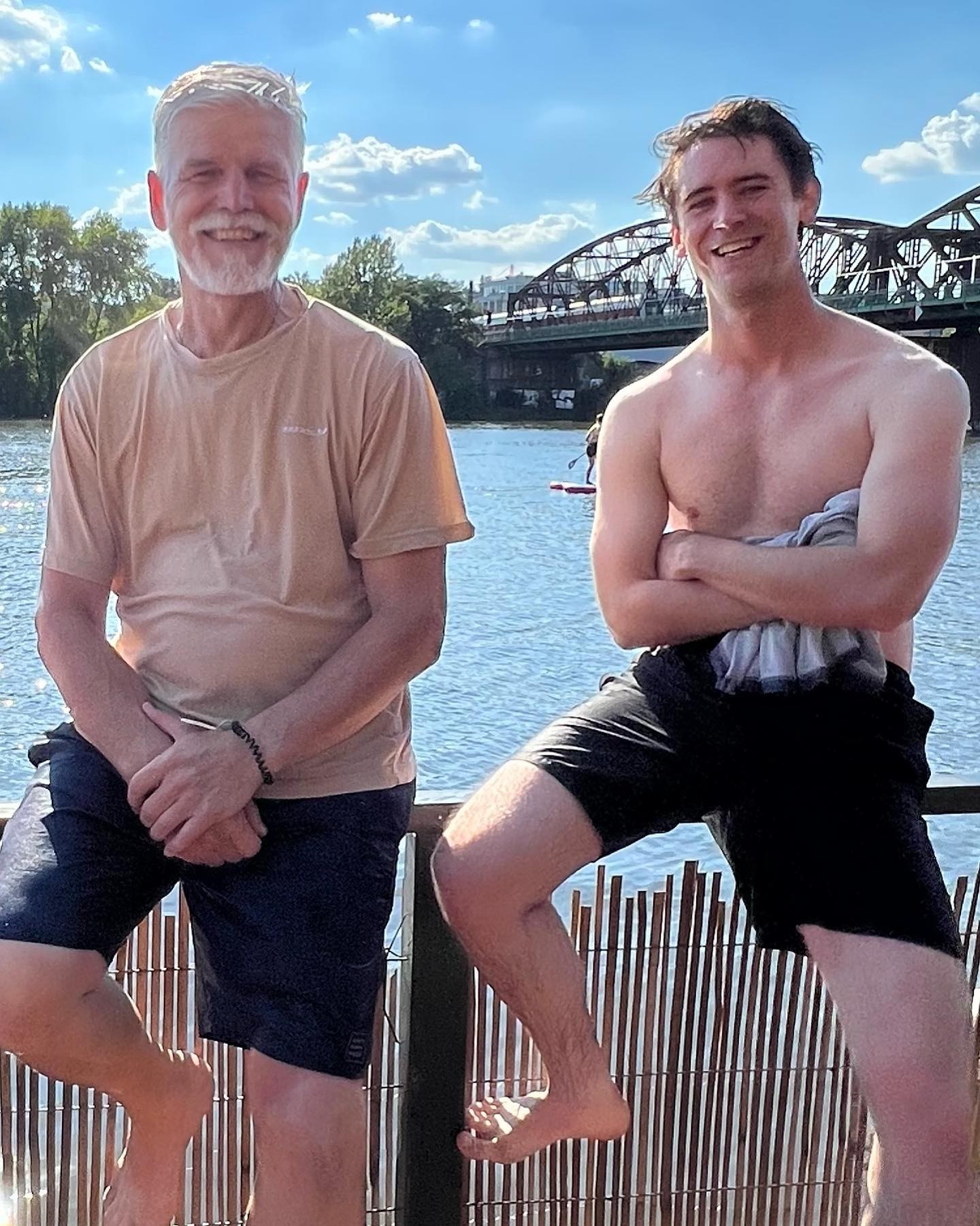 Český prezident Petr Pavel a herec Jan Komínek.