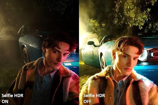 Selfie HDR Image Comparison